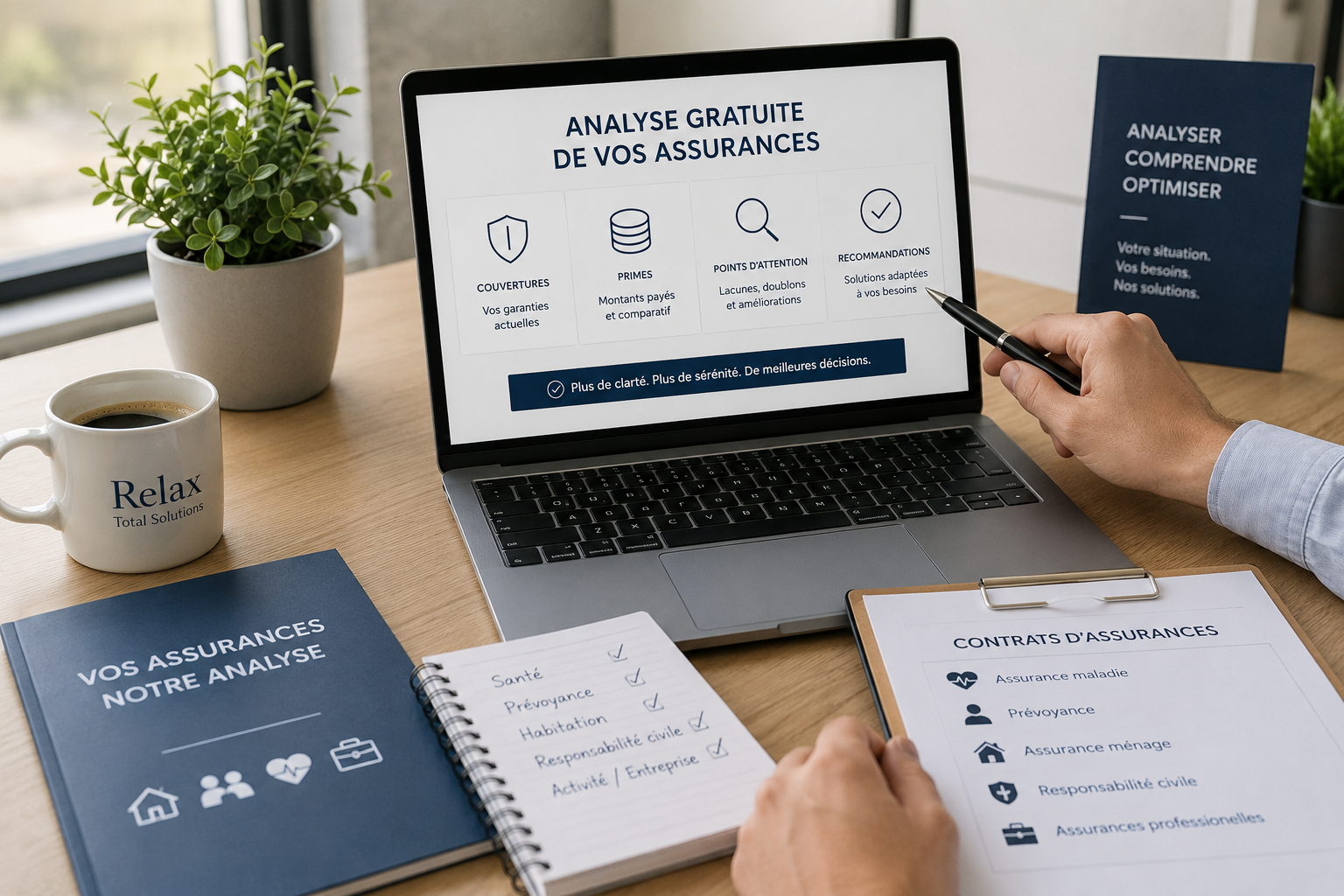 Analyse gratuite de vos assurances avec Relax Total Solutions